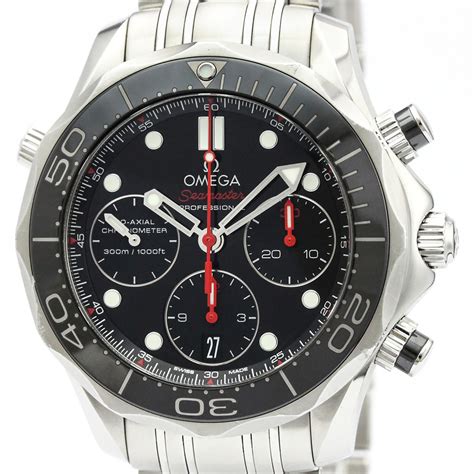 omega seamaster gold chronograph|pre owned Omega Seamaster chronograph.